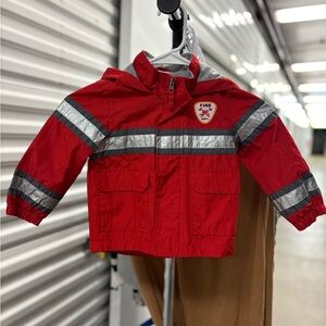 London Fog Kids Firefighter Jacket with Reflective Stripes